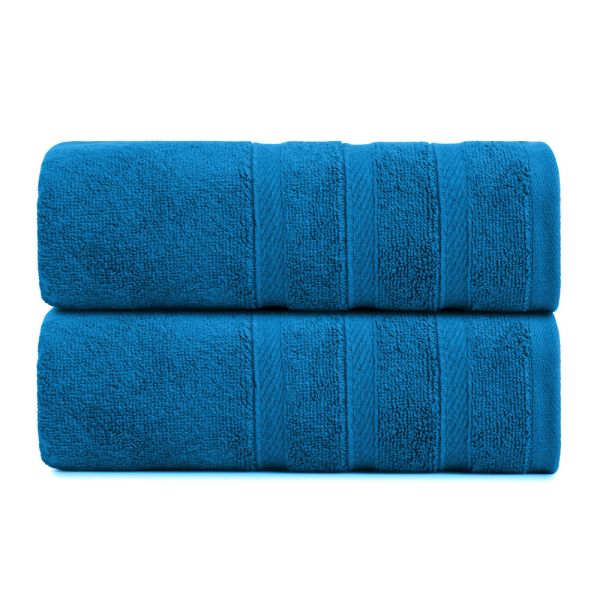 Рушник махровий Косичка 50х100 см т/синій