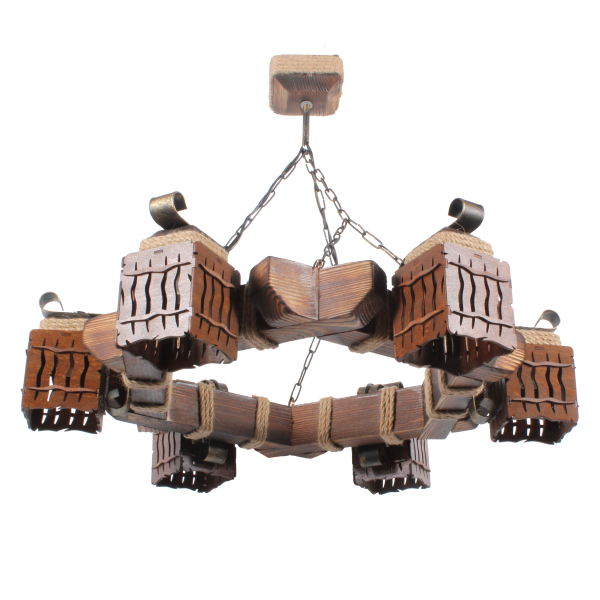 Люстра подвесная 6 плафонов Е14 серии MINI шуба 463316