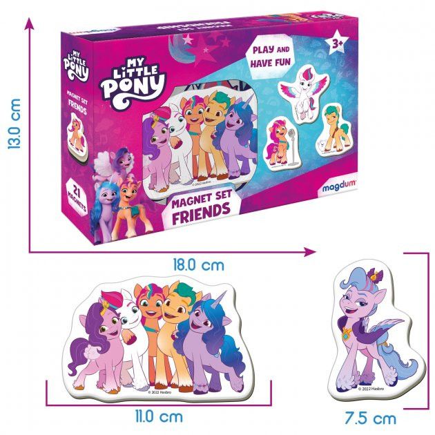 Набор магнитов "My Little Pony Друзья" Magdum МЕ 5031-22