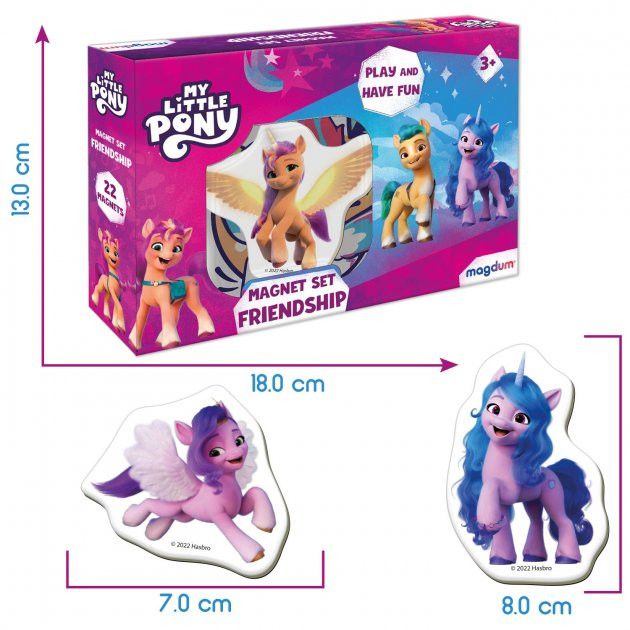 Набор магнитов  "My Little Pony Дружба" Magdum МЕ 5031-21