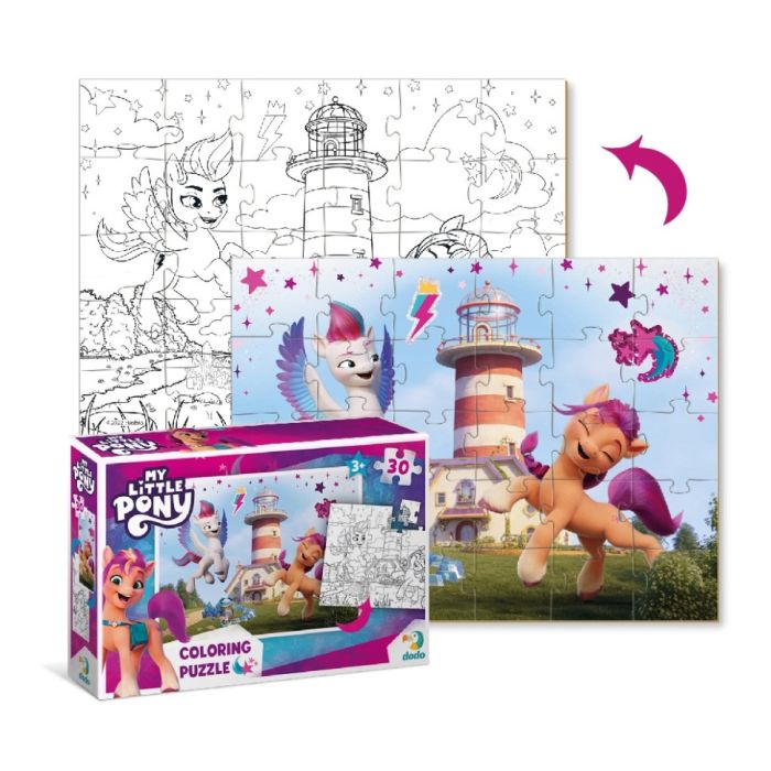 Детские Пазлы 2в1 My Little Pony "Волшебные Зипп и Санни" DoDo 200124 30 элементов