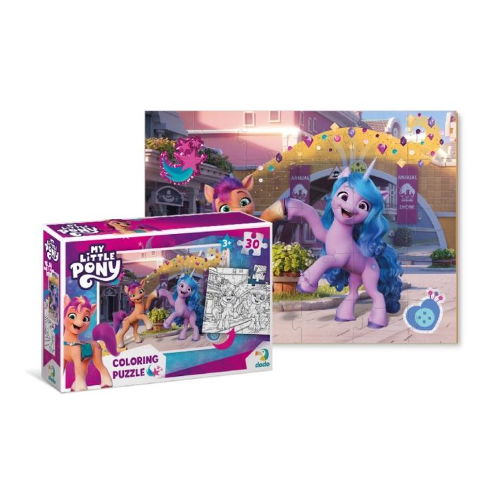 Детские Пазлы 2в1 My Little Pony "Подружки и радуга" DoDo 200134 30 элементов