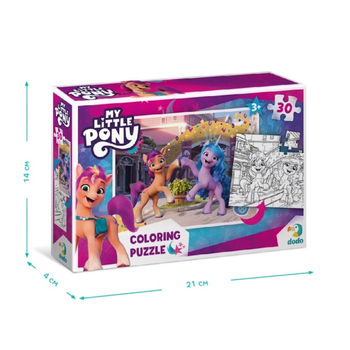 Детские Пазлы 2в1 My Little Pony "Подружки и радуга" DoDo 200134 30 элементов