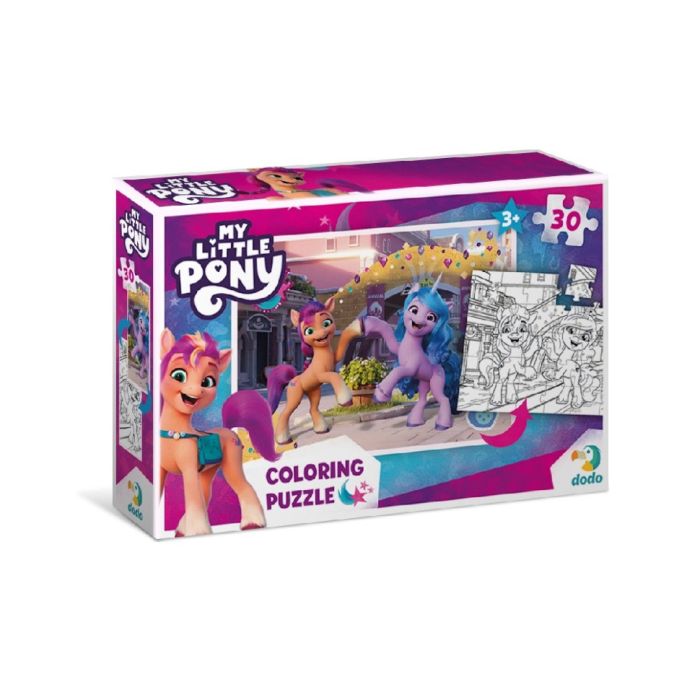 Детские Пазлы 2в1 My Little Pony "Подружки и радуга" DoDo 200134 30 элементов