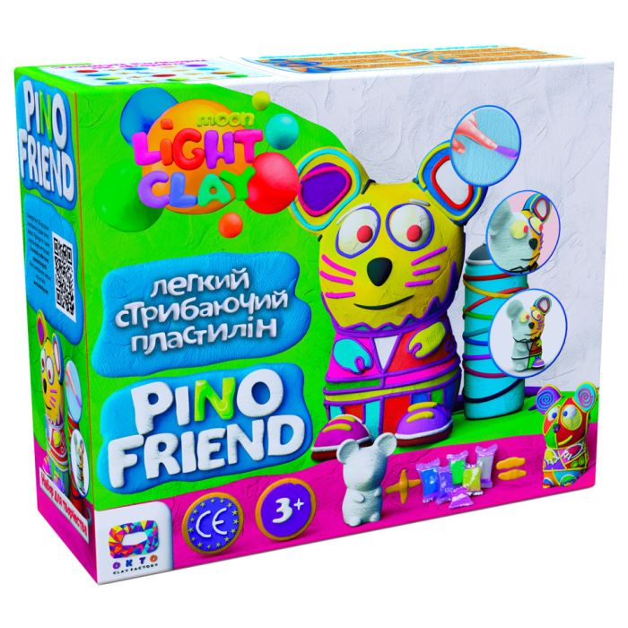 Набор легкого прыгающего пластилина TM Moon light clay Pino Friend Томми 70058