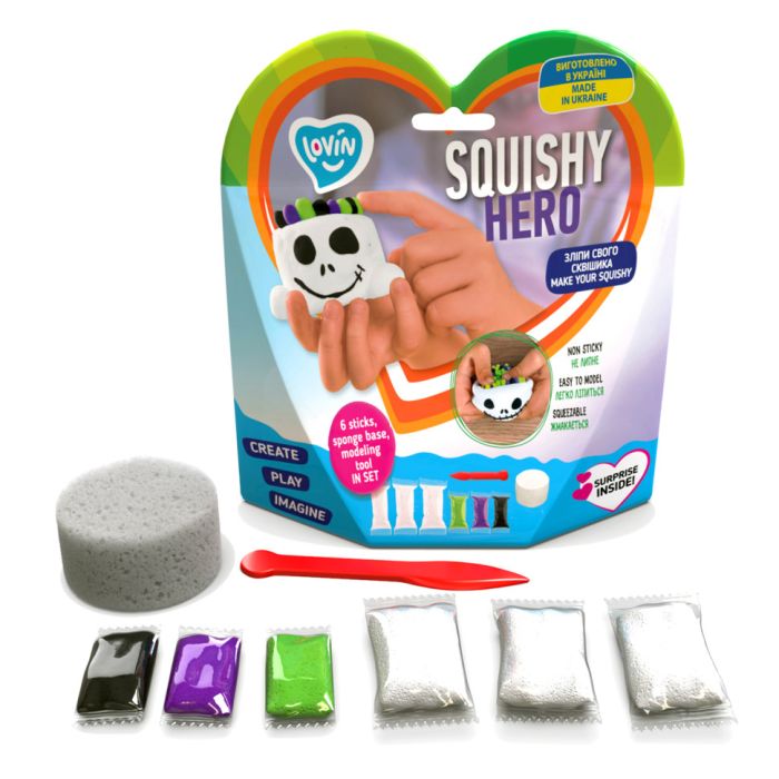 Набор для лепки с воздушным пластилином Squishy Scary Ghost ТМ Lovin 70126