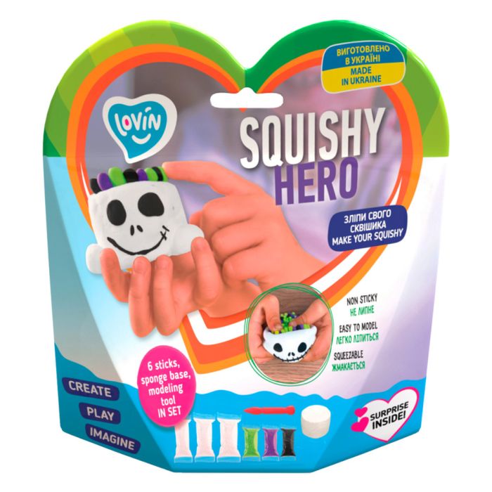 Набор для лепки с воздушным пластилином Squishy Scary Ghost ТМ Lovin 70126