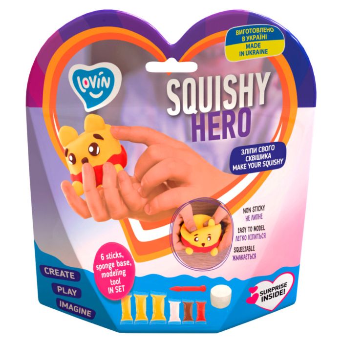 Набор для лепки с воздушным пластилином Squishy Squiny Pooh ТМ Lovin 70128