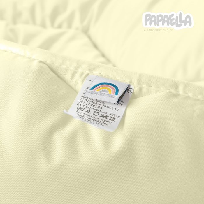 Ковдра дитяча в ліжечко Comfort ТM PAPAELLA 100х135 см зигзаг/молоко