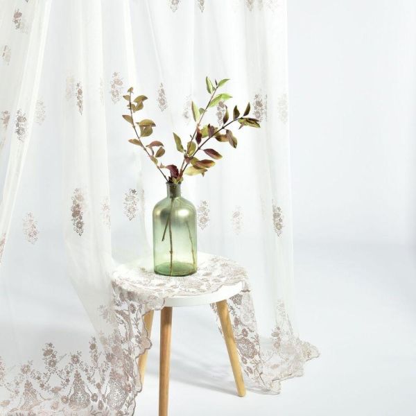 Тканина тюль фатин з вишивкою Бейл V-vizon