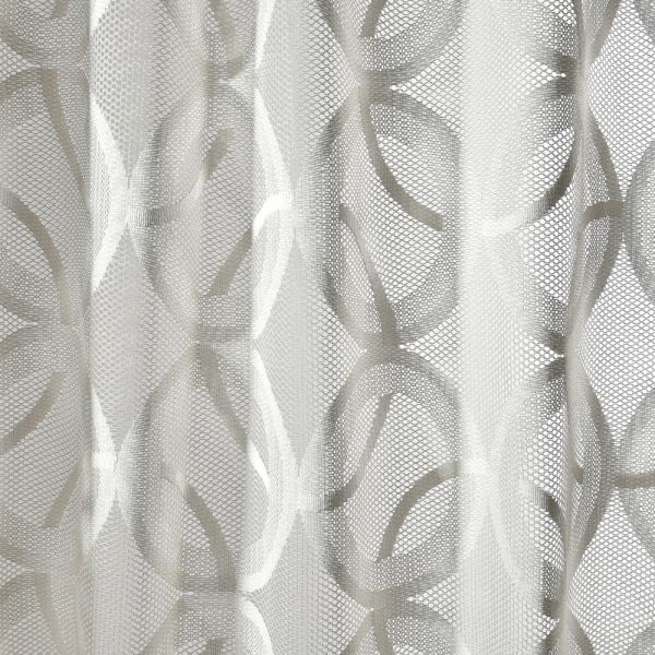 Тканина тюль жакард Rings V-L-3013 сіра