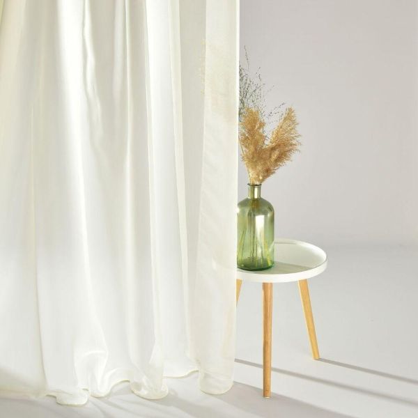 Тканина органза шовк Блиск V-1011 молоко