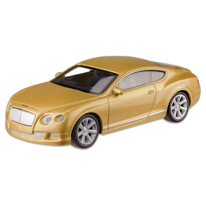 Машина металлическая BENTLEY CONTINENTAL GT "WELLY" 44036CW масштаб 1:43 (Золотой)