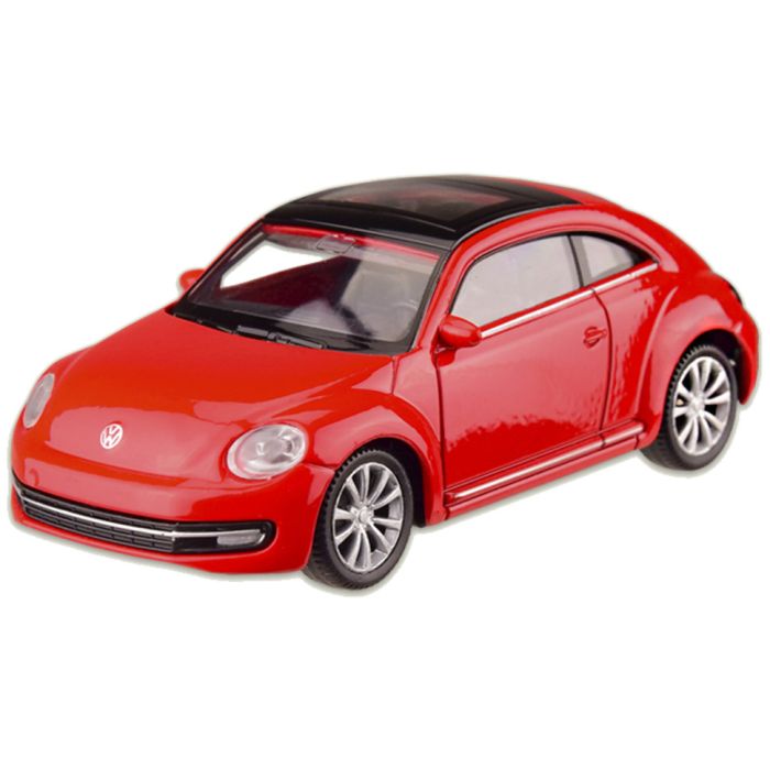 Машина металлическая VOLKSWAGEN '12 THE BEETLE "WELLY" 44038CW масштаб 1:43 (Красный)