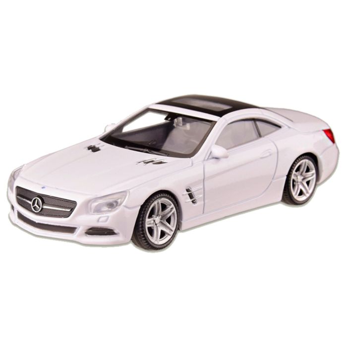 Машина металлическая MERCEDES-BENZ SL500 "WELLY" 44043CW масштаб 1:43 (Белый)