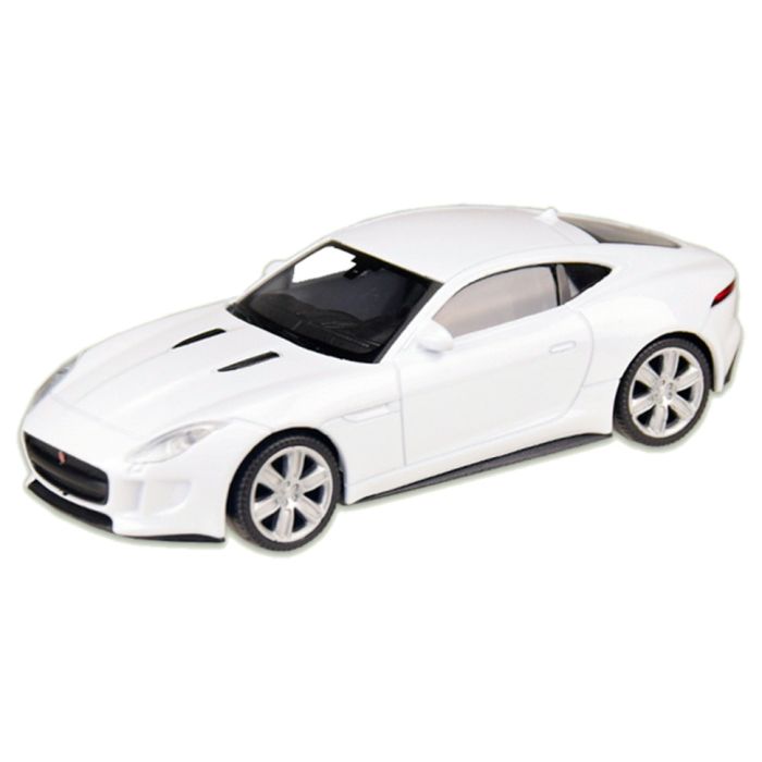 Машина металлическая JAGUAR F-TYPE COUPE "WELLY" 44049CW масштаб 1:43 (Белый)