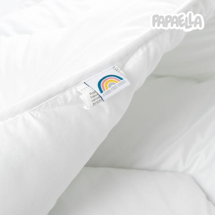 Ковдра дитяча в ліжечко Comfort ТM PAPAELLA 100х135 см зиґзаґ білий