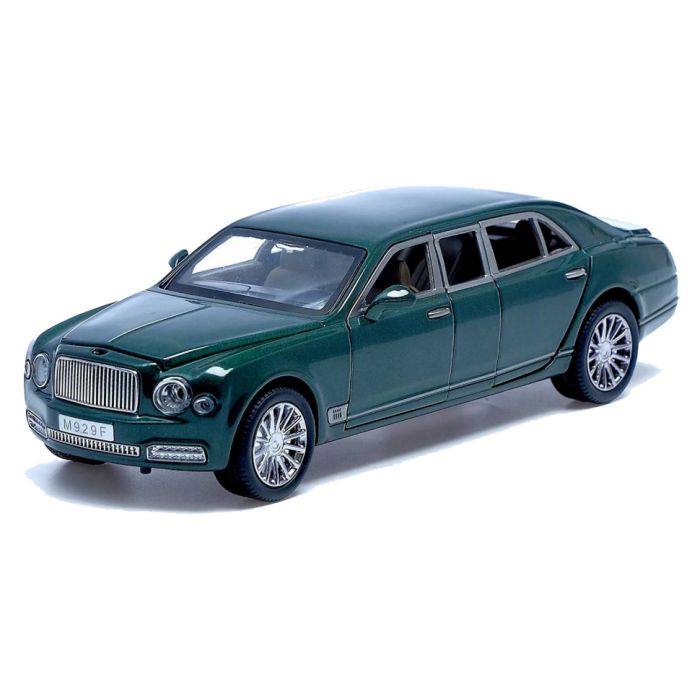 Детская металлическая машинка Bentley Mulsanne АВТОПРОМ 7694 на батарейках (Зеленый)