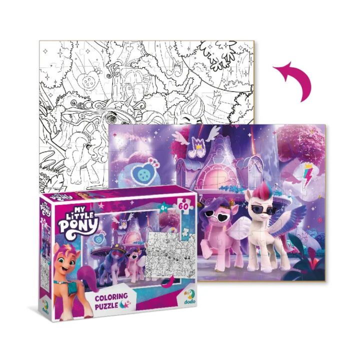 Детские Пазлы 2 в 1 My Little Pony "Вечеринка" DoDo 200136 60 элементов