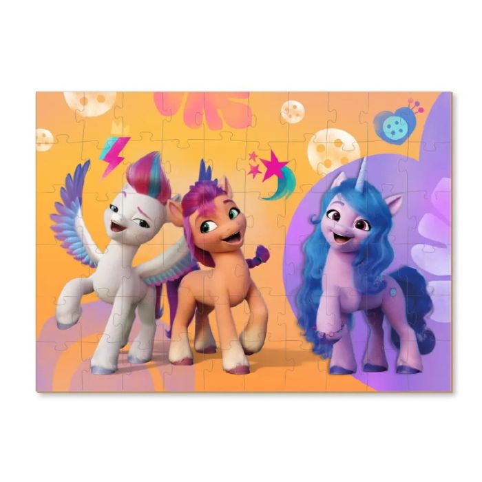 Детские Пазлы My Little Pony "Яркие образы" DoDo 200139 60 элементов, с фигуркой