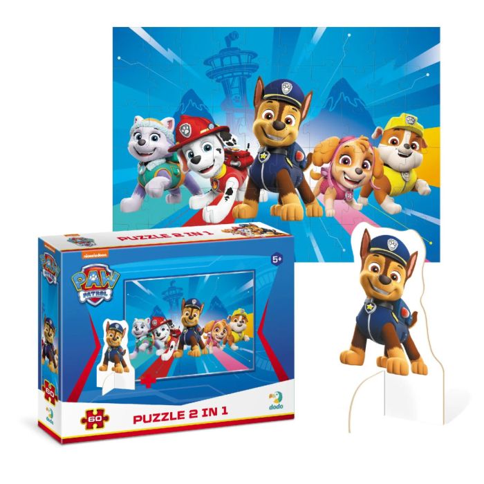 Детские Пазлы Paw Patrol "Готовы к приключениям" DoDo 200163 60 элементов, с фигуркой