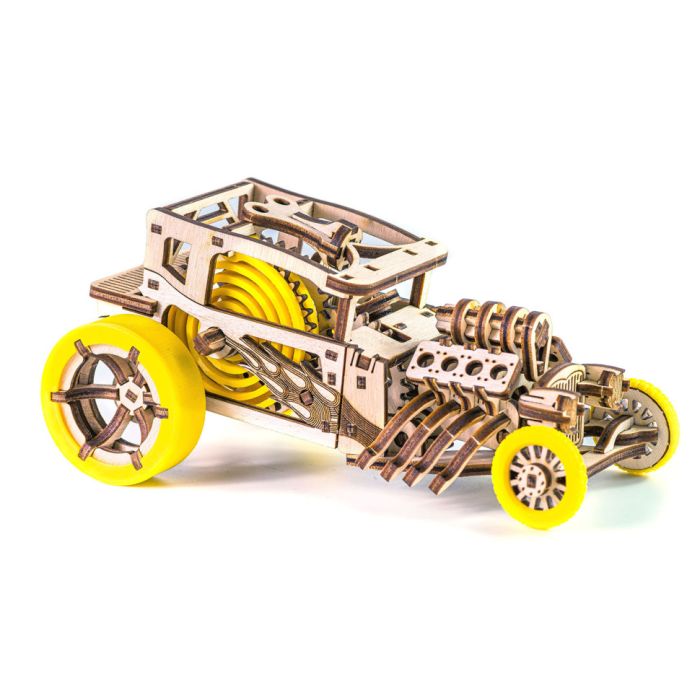 Деревянный конструктор "Hot Rod" Time for Machine T4M380303 (Желтый)