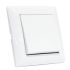 Выключатель Horoz 1-клавишный белый TINA