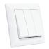 Выключатель Horoz 3-клавишный белый TINA