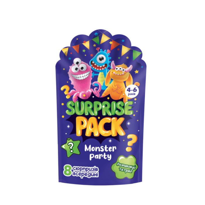 Набор сюрпризов Surprise pack "Monster party" Vladi Toys VT8080-03 Укр