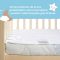 Наматрацник 2 шт водовідштовхувальний дитячий у ліжечко з бортом і гумками 60х120х15 см