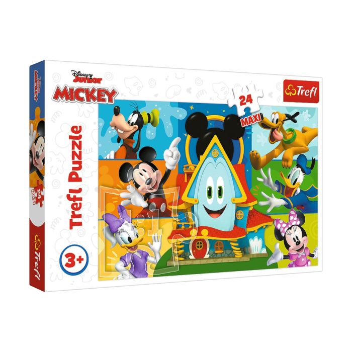 Детские пазлы МАХІ Disney  "Микки Маус" Trefl 14351 24 элемента