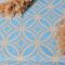 Скатертина з водовідштовхувальним просоченням IDEIA 140х170 см бавовна візерунок бірюза V-25