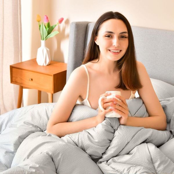 Ковдра NORDIC COMFORT літня ТМ IDEIA 175х210 см сіра