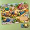 Деревянный пазл-вкладыш "Строительная площадка" Ubumblebees (ПСД123) PSD123, 9 элементов