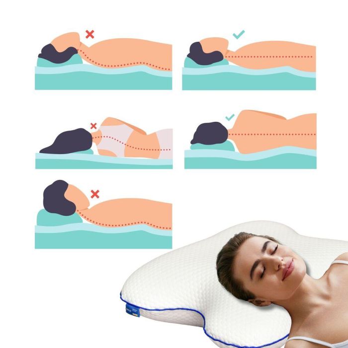 Подушка ортопедична MEMORY FOAM IDEIA метелик 58х50х12 см з ефектом пам'яті