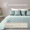 Покривало стьобане двостороннє Стиль Cube TM IDEIA 140х210 см м'ятно/св сіре