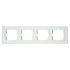 Рамка Horoz 4-на белая OVIVO MINA