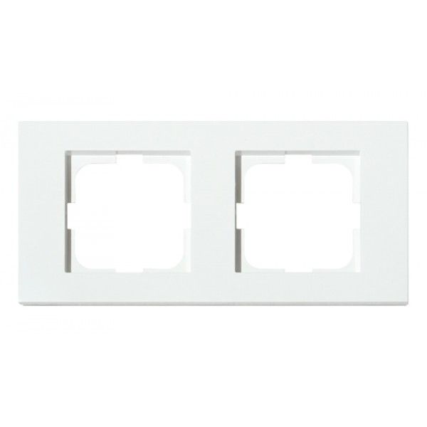 Рамка Horoz 2-на белая OVIVO GRANO