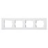 Рамка Horoz 4-на белая OVIVO GRANO