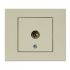 Розетка Horoz ТВ проходная кремовая OVIVO GRANO