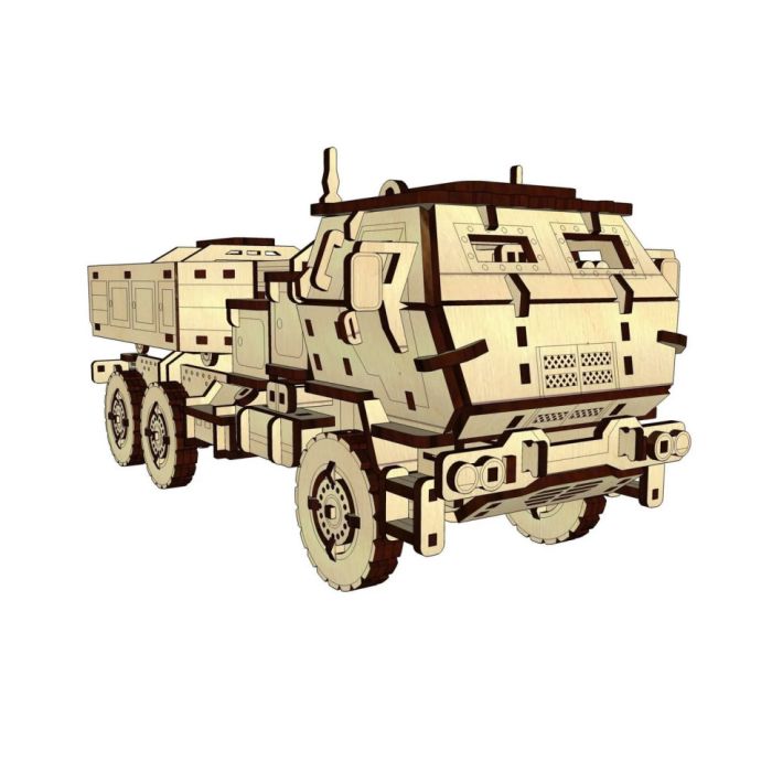 Деревянный конструктор "HIMARS" Pazly UPZ-004 308 деталей