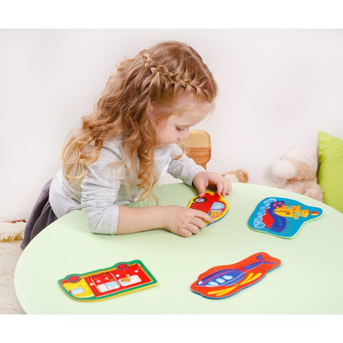 Детские пазлы Baby puzzle "Транспорт" Vladi toys VT1106-96