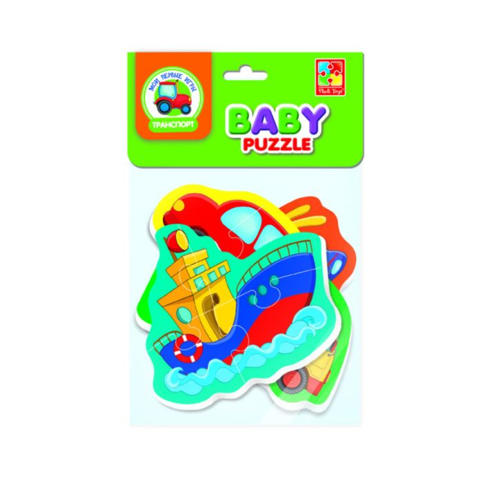 Детские пазлы Baby puzzle "Транспорт" Vladi toys VT1106-96