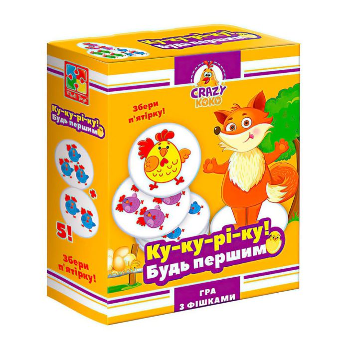 Игра настольная "Ку-ку-ре-ку!" Vladi Toys VT8025-08 VT8025-08 укр