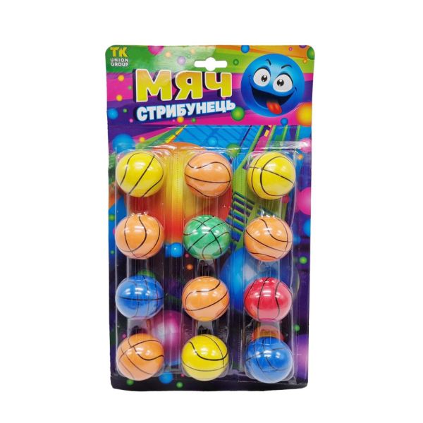 Мяч попрыгунчик "TK Group" C 58142, 12 шт на листе
