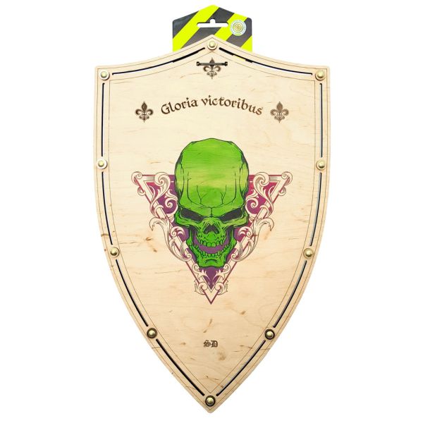 Сувенирный деревянный щит «ЧЕРЕП цветной» S-Scull 47х30 см