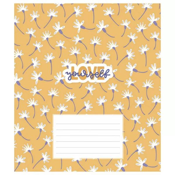 Тетрадь ученическая "Love yourself" 018-3209K-5 в клетку, 18 листов