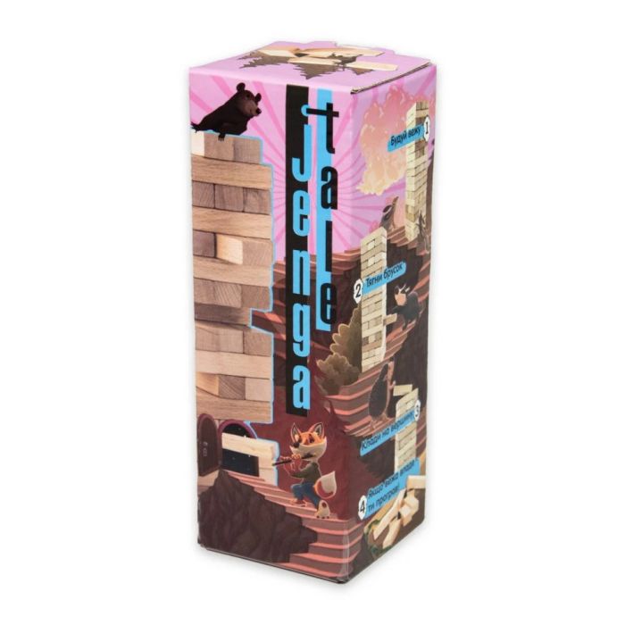 Настольная игра "Jenga Tale" 30966, 48 брусков, на украинском языке