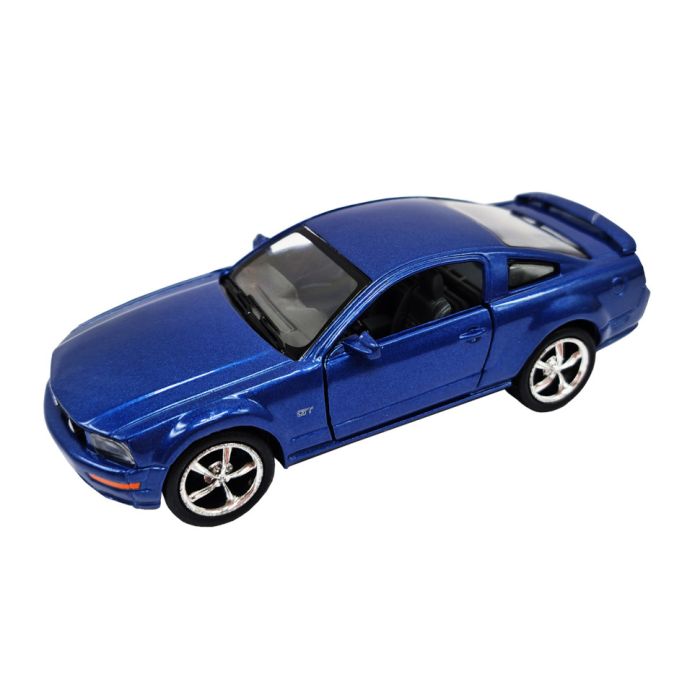 Инерционная машинка FORD MUSTANG GT 2006 Kinsmart КТ5091, 1:42  (Синий)