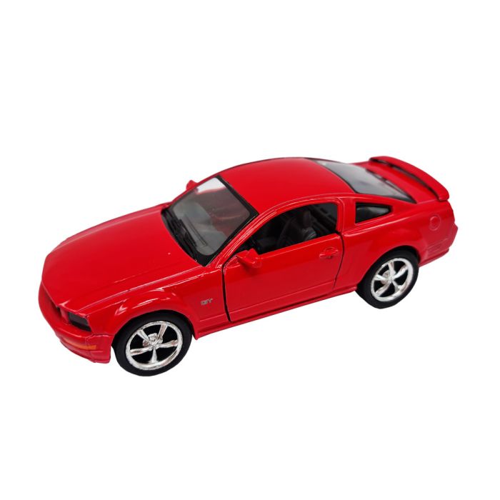 Инерционная машинка FORD MUSTANG GT 2006 Kinsmart КТ5091, 1:42  (Красный)